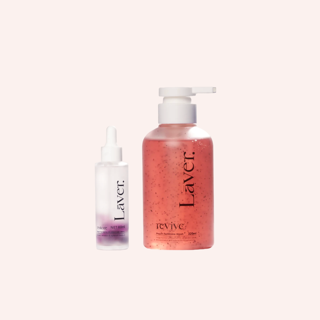Lāver Peachy Gel Wash & Lāver Oil