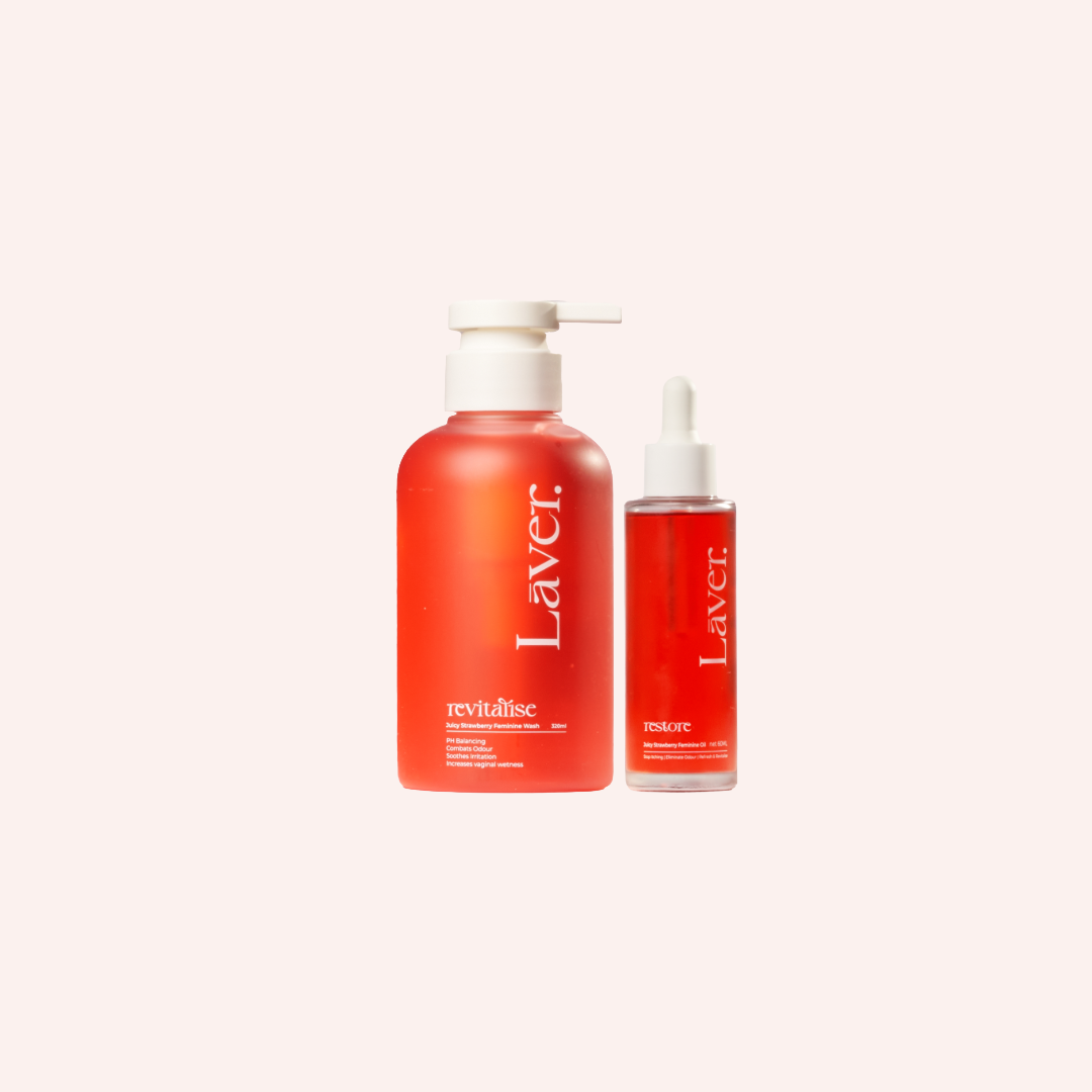 Vaginal Strawberry Feminine Oil & Feminine Wash