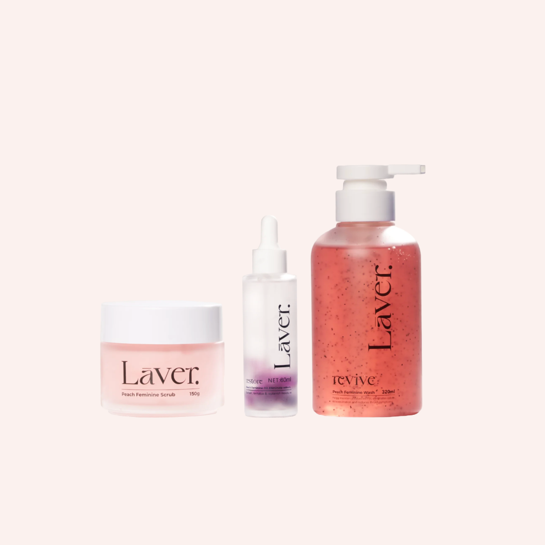 Peachy Gel Wash, Scrub, Oil Bundle
